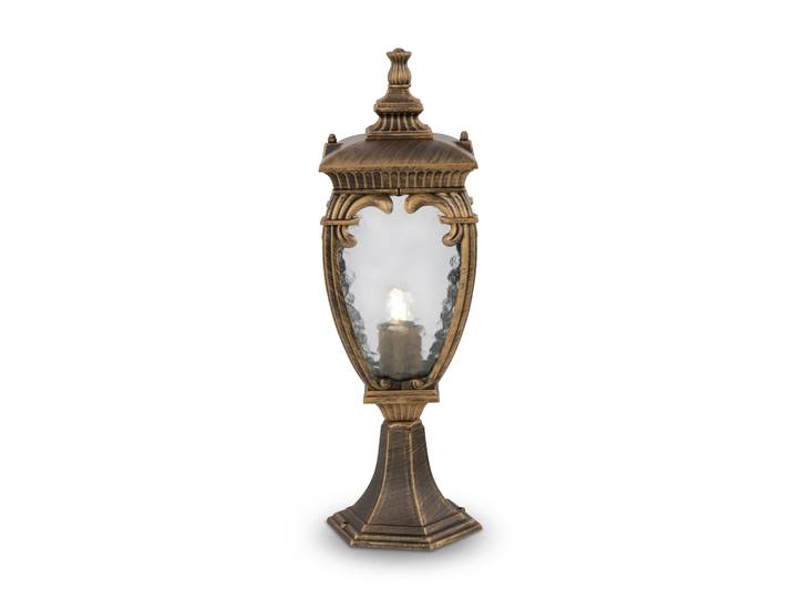 Lampadaire\, terrasse\, résistant aux intempéries\, doré\, H 48\,5cm