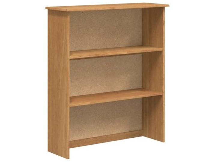 Fisinber Sideboard Massives Kiefernholz Aufsatzschrank 91x30x104 cm Kompakter Aufbewahrungsschrank aus Naturholz für Wohnzimmer und Home Office mit geräumigen Fächern.
