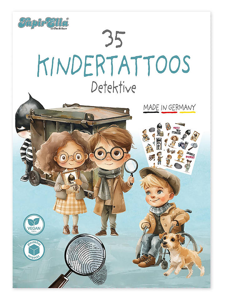 Lutz Mauder Tattoo-Set "Detektive" - ab 3 Jahren - onesize
