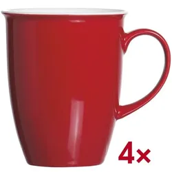 Ritzenhoff & Breker 4-teiliges Kaffeebecher-Set »Doppio« rot, 8x10x8 cm