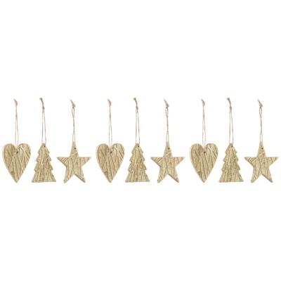Baumbehang "Weihnachtsdeko, Christbaumschmuck", gold (goldfarben), H:6,5cm, Polyresin (Kunststein), CHRISTMAS GOODS BY INGE, Dekohänger