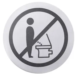 Contacto Toiletten-Türsymbol, BITTE SETZEN