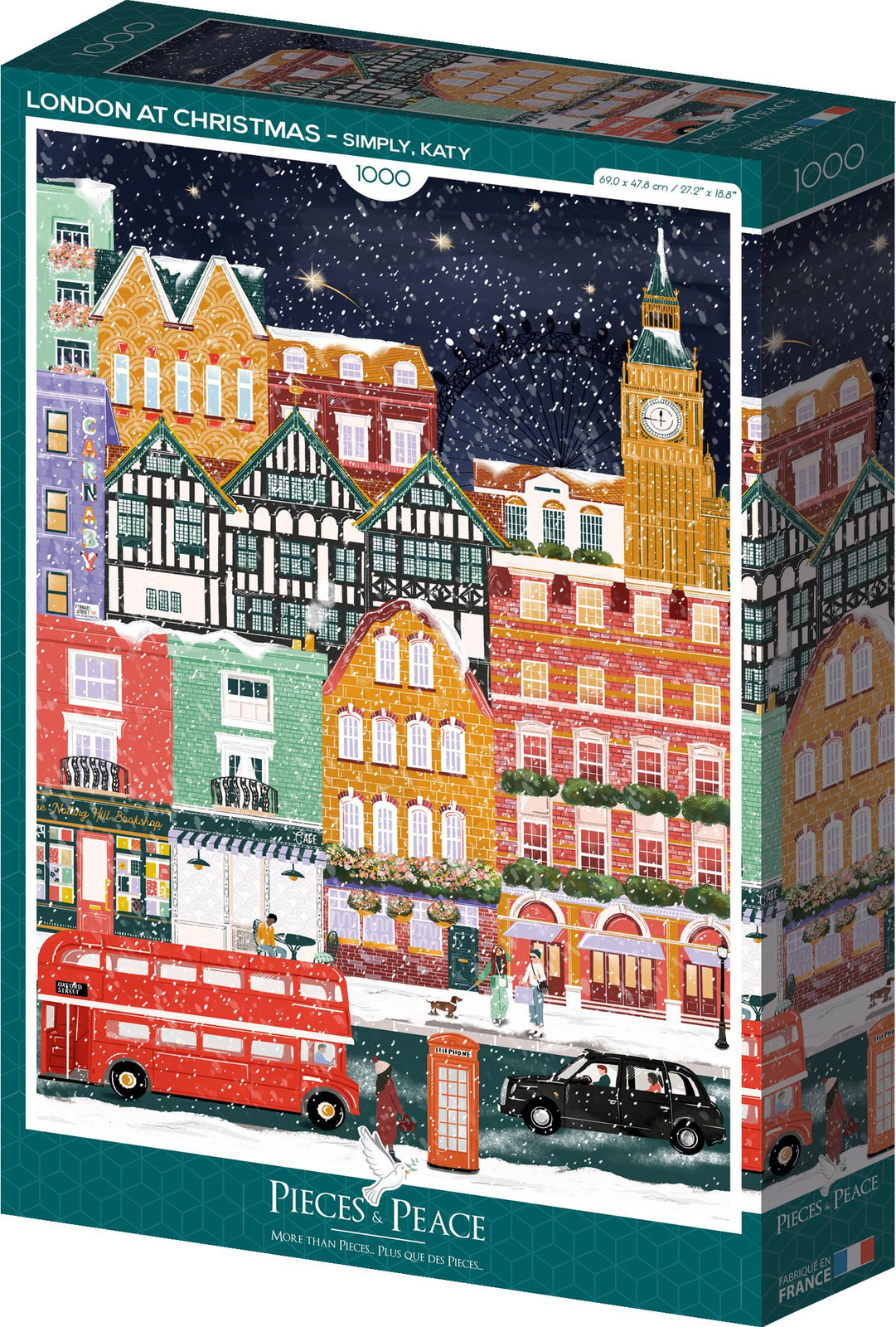 Pieces & Peace Puzzel Londen tijdens Kerstmis 1000 stukken