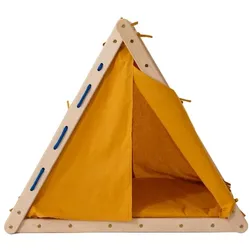 All4Baby Zelt für Kletterdreick Julia - Farbe: Feather Pattern, Climb Up Toys: Mustard