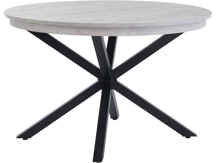 Jockenhöfer Gruppe Esstisch Olbia, rund, ausziehbar (120-160cm), platzsparend, Metalluntergestell