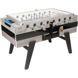 Garlando Tischkicker Coperto Münz/Glas, mit Münzprüfer, 150 x 125 x 96 cm, grau/schwarz, 108 kg