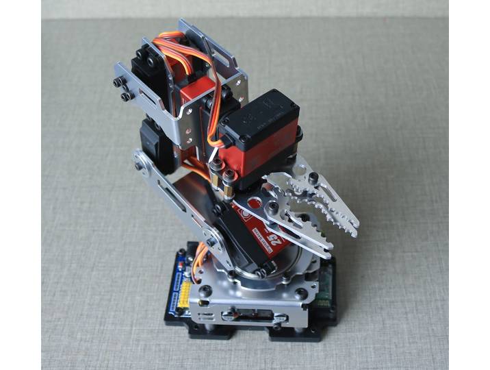 Bras robotique métallique à 6 axes, commande par application mobile, servo avec griffe mécanique pour kit de bras robotique Arduino, pince robotique DIY