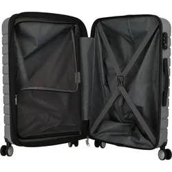 American Tourister Flashline 4 Rollen Trolley 67 cm, Koffer, Silber
