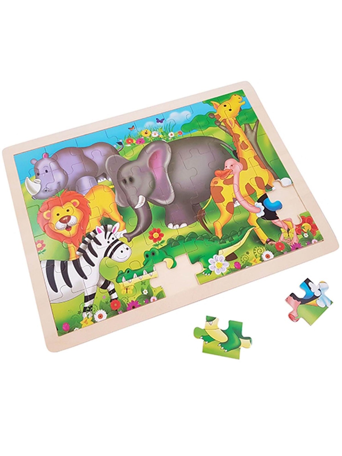 Playwood Wooden Jigsaw Puzzle Wild Animals Holz