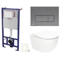 SAT Fusion Wand-WC Set für Vorwandmontage SIKOSSTORFUGMM