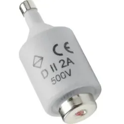 Hager LE27F02 Sicherung DII E27 2A 500V F mit Melder