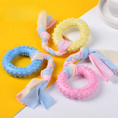 Fusion Finds Durable Rubber Dog Toothbrush Bone For Aggressive Chewers Dental Care Toy round
