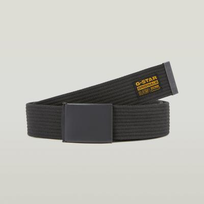 Koppelgürtel G-STAR "Webbing Belt", Herren, schwarz (schwarz metal, asfalt), Web, Kunstfaser, unifarben, Gürtel Koppelgürtel, mit Webband