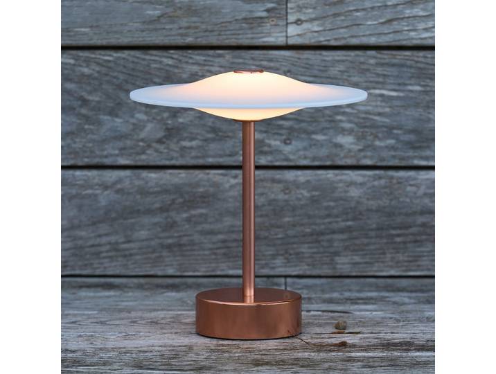 Sinus 22 Portable LED-Tischlampe, kupfer, IP44 - Piet Hein - Balkon - Design - Aluminium - Einflammig