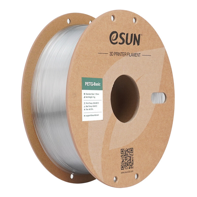 eSUN PETG-Basic Transparant 3D Filament 1,75 mm, 1 kg