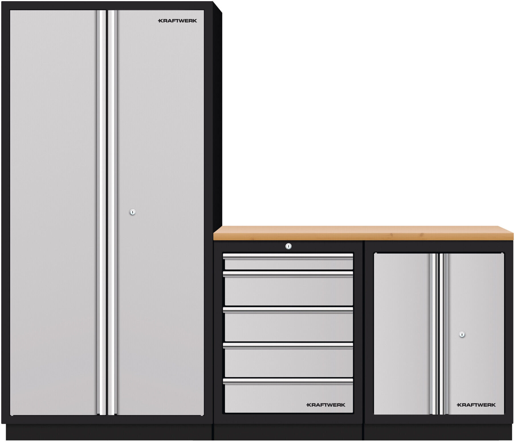 Kraftwerk Mobilio 3er Kombi Hochschrank 2 (3964K-H25S)