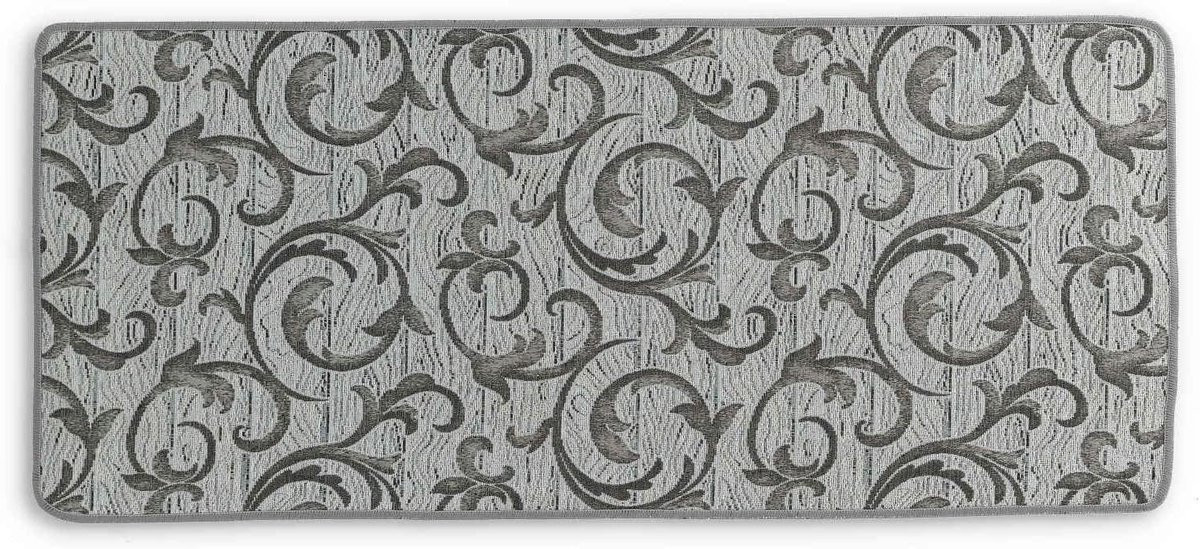 Grijs Chenille Gobelin Loper van Jacquard Stof voor de Hal, Keuken of Woonkamer