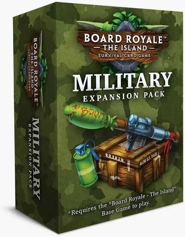 Board Royale Military Expansion Pack – 80 Cards for Board Games, Includes 80 Military-Themed Cards, Arvis Games