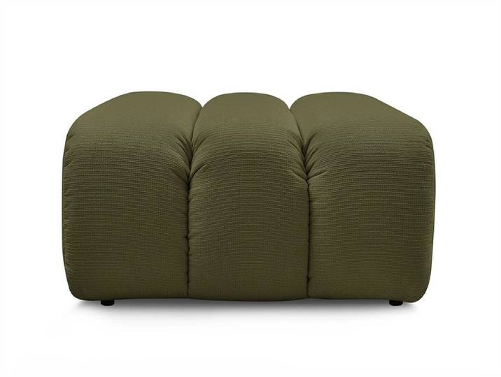 Hocker BOBOCHIC TALIA 80x80x42cm stoff chiniert grün