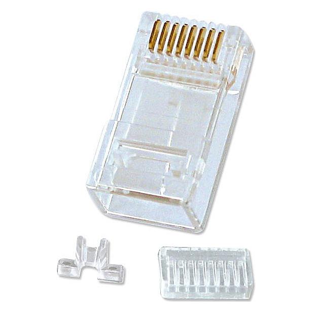 Lindy RJ45 Male Connector, 8 Pin UTP, of 10 (Netzwerkkabel Stecker) (62430)