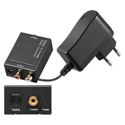 PremiumCord pÅevodník z digitálního signálu SPDIF a optického Toslink na 2x CINCH (Digital -> Analog) (KJTOSRED04)