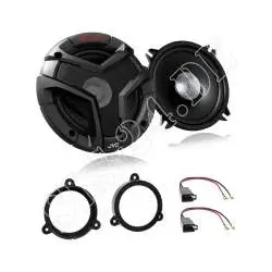 Renault Megane III ab 2008 Einbauset JVC Dual-Cone Lautsprecher CS-V518 200 W...
