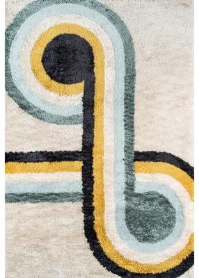 Skyline Decor Novogratz by Momeni Retro Bullseye Hand Tufted Polyester Area Rug