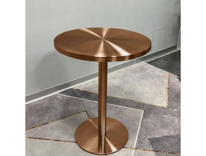 MDEUFYWEGB Kleiner runder Tisch aus Edelstahl, Bistro-Stehtisch Runder Bistrotisch aus Edelstahl für Küche Bar Esszimmer, moderner Stehtisch(C,70cm/27.5in)