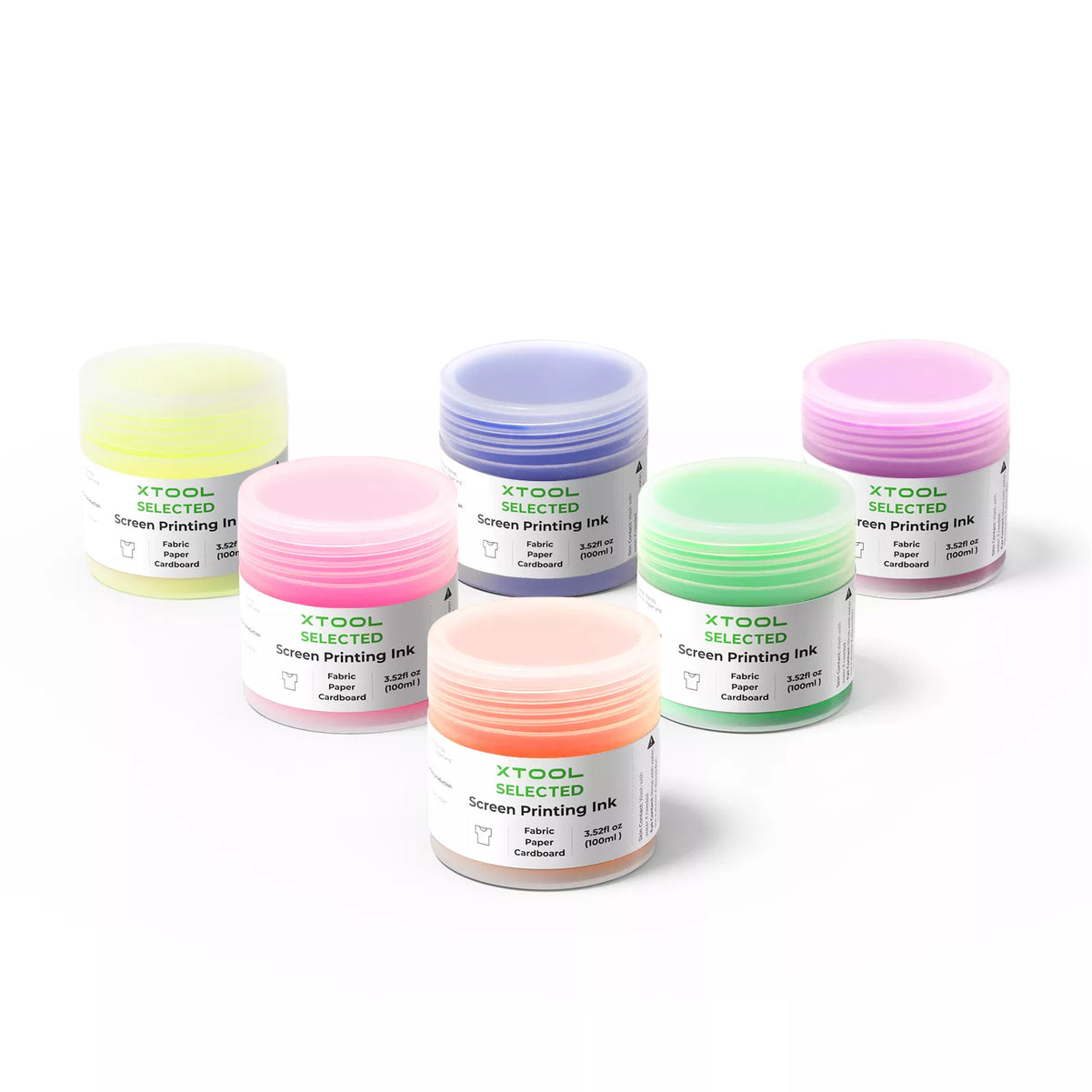 xTool Fluorescent Color Screen Printing Ink Set - 6 Colors P5020362