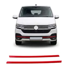 Kühlergrill Zierleisten Rot passend für VW T6.1 Multivan Transporter 2019-2024
