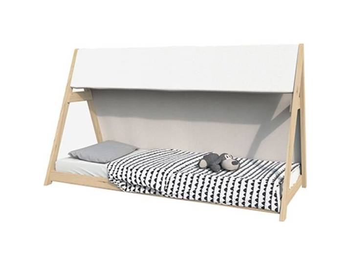 Lit cabane Tipi 90x200 cm - WEBER INDUSTRIES - Naturel - Bois