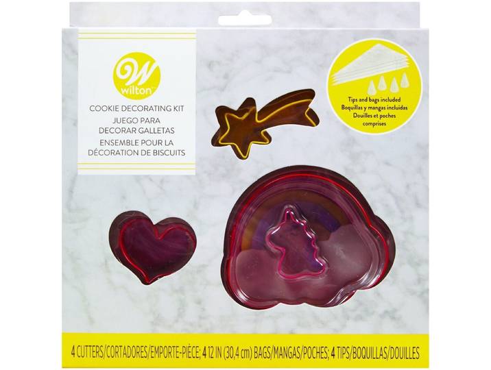 Wilton Uitsteekvormpjes - Eenhoorn - Set/4