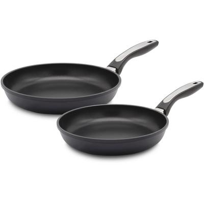 Pfannen-Set KRÜGER "Delta", schwarz, Pfannen, Ø 24/28 cm, Induktion