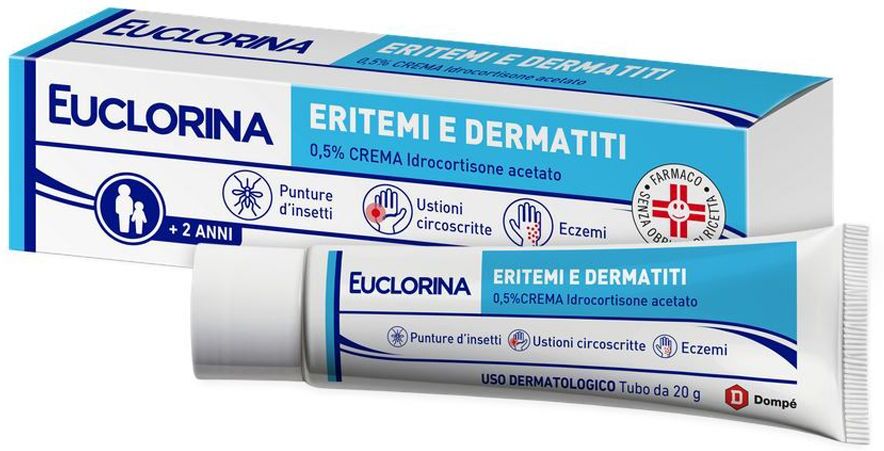 DOMPE' FARMACEUTICI SpA Euclorina Eritemi e Dermatiti 0,5% Crema, 20 g