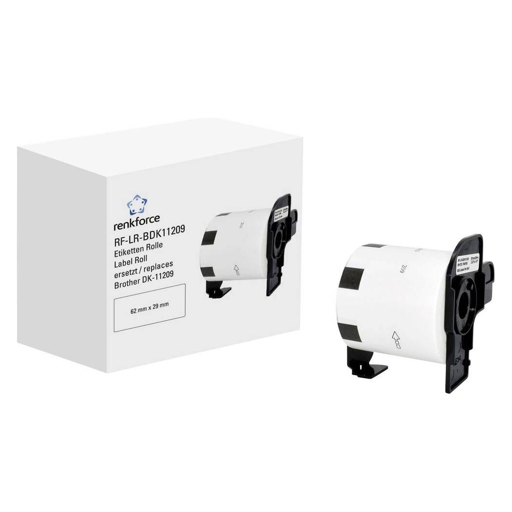 Renkforce Etiketten Rolle 62 x 29 mm Papier Weiss 800 St. Standard RF-6027500 Adr (62 mm) (RF-6027500)