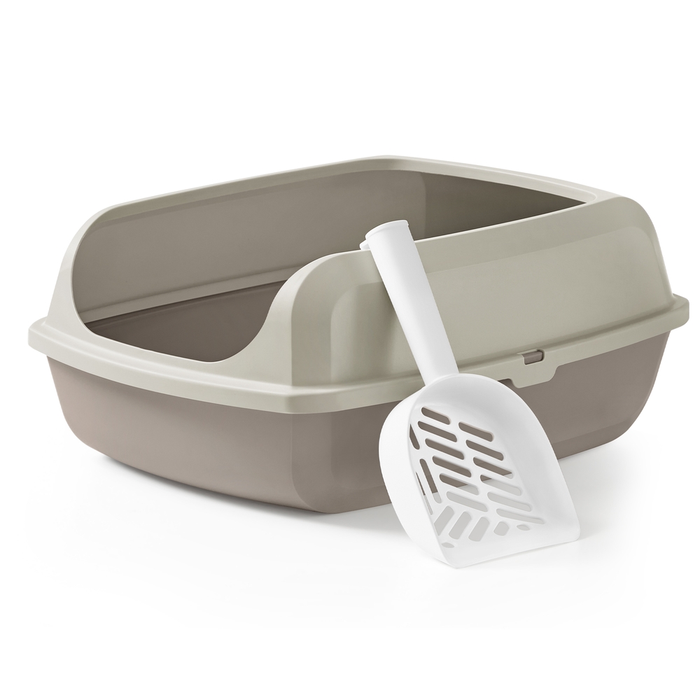 Feandrea Katzenklo mit hohen Seitenwänden, XL, offene Katzentoilette PPTB35009LH01
