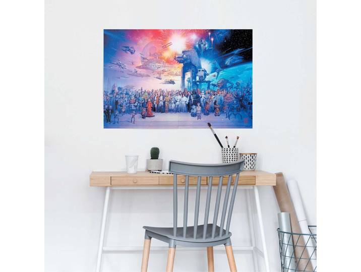 Affiche Star Wars Legacy Characters Papier Bleu 61 x 92 x 0cm