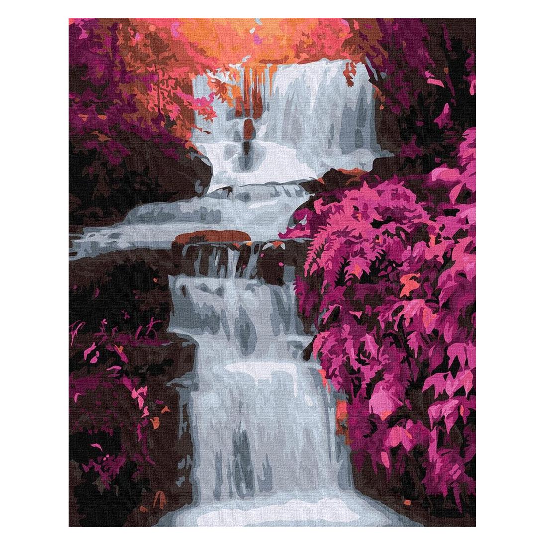 Ideyka Malen nach Zahlen - Wasserfall 40x50cm (504802)