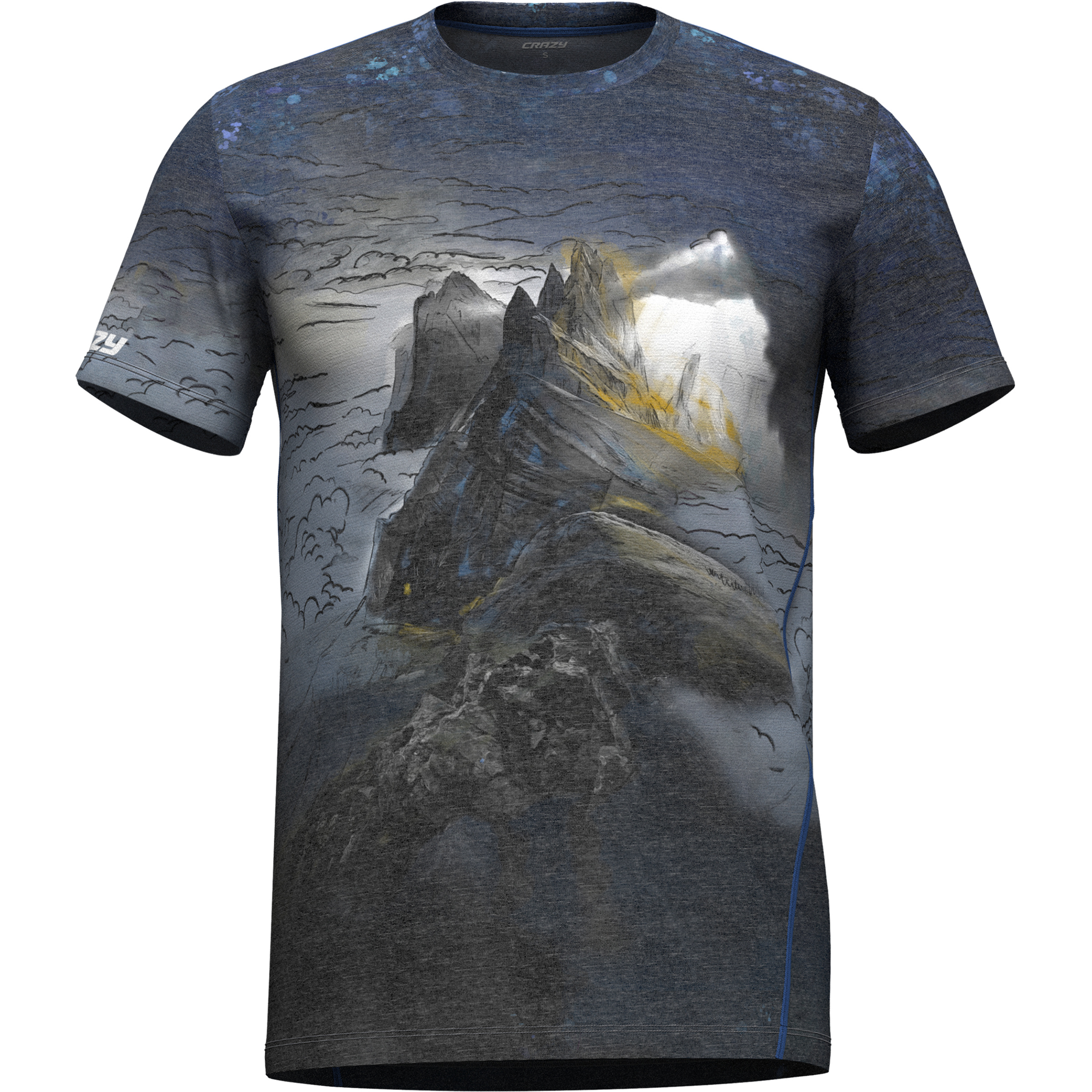 Crazy Legend Herren T-Shirts grau Größe XL Trekking Widerstandsfähig Lyocell (Tencel)