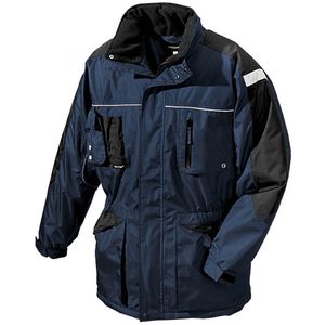 teXXor Arbeitsjacke Aalborg Winter-Parka, Winterjacke, blau-schwarz, wasserdicht, Größe S