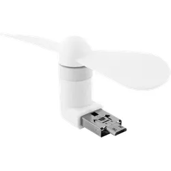 XLAYER 211038 - USB 2-in-1 Mini Ventilator, weiß
