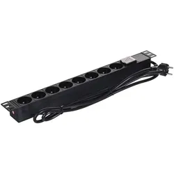 Alantec, Steckdosenleiste, Stromverteiler 19 - 8x230V (8x, CEE 7/5, 1.80 m)