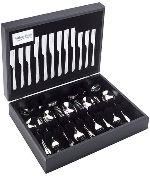 Arthur Price Signature Camelot 58 Piece 8 Person Canteen Set FREE Extra 8 Tea Spoons