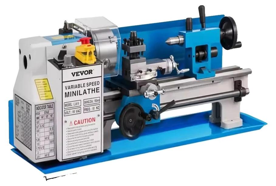 Metall-Drehmaschine, stufenlose Geschwindigkeitsregelung, Präzisionsfutter, Nylon Zahnrad