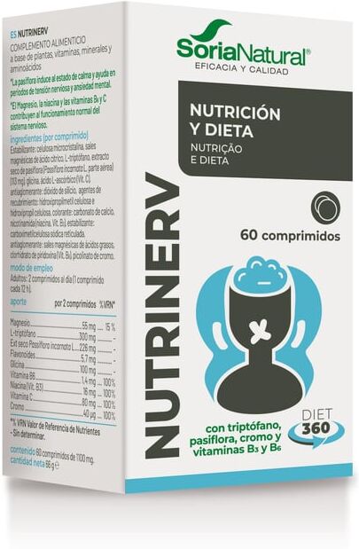 Soria Natural Nutrinerv 60 Tabs