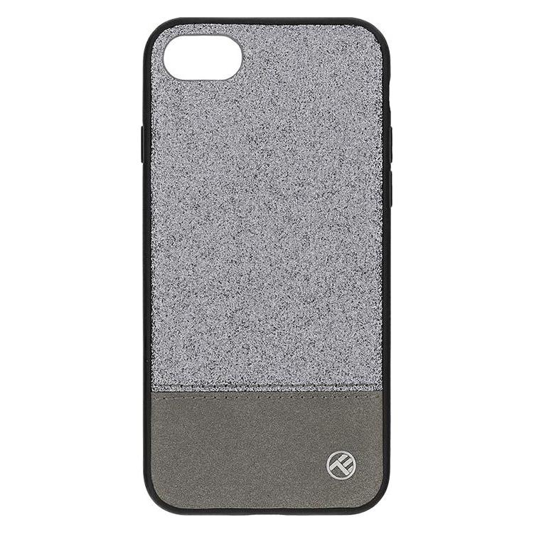 Tellur Cover Synthetic Leather Glitter II for iPhone 8 silver (Apple iPhone 7, Apple iPhone 8) (TLL121184)