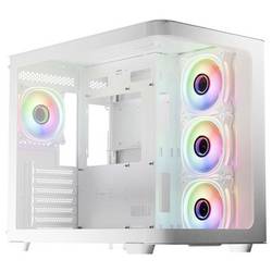 LC Power LC-8001W-ON Micro-Tower Gaming-Gehäuse Schwarz Seitenfenster