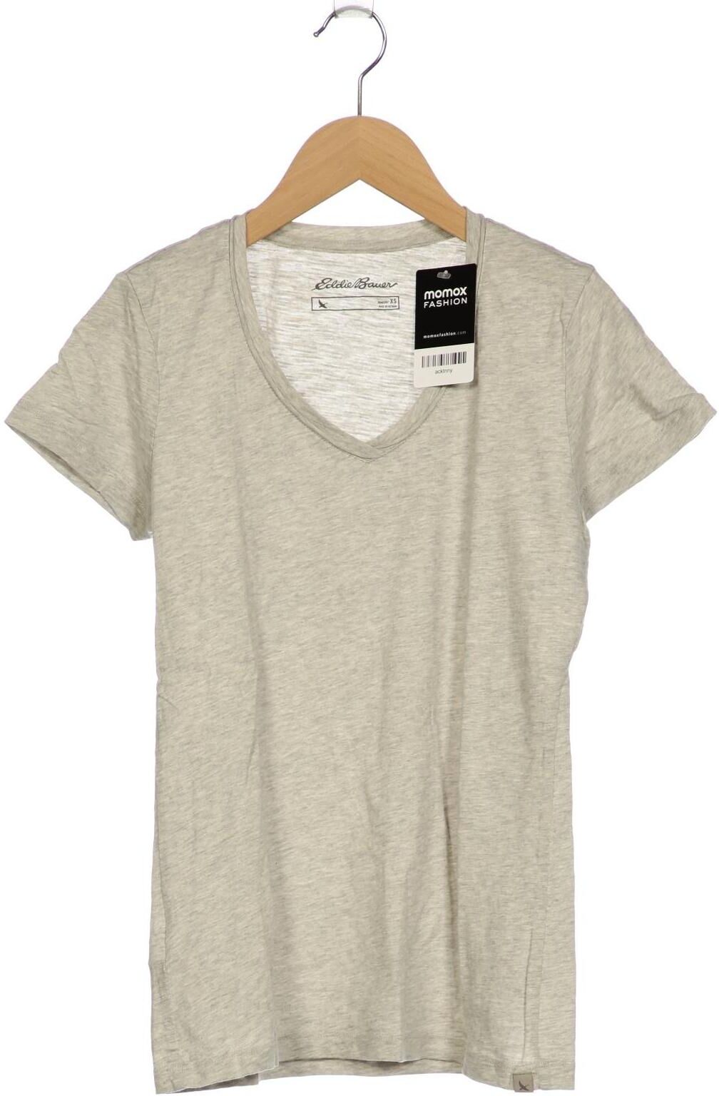 Eddie Bauer Damen T-Shirt, Grau, Gr. XS, Baumwolle - Second Hand