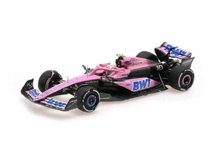 Minichamps 117230110 - BWT Alpine F1 Team A523 Pierre Gasly Bahrain GP 2023 - schaal 1/18 - verzamelaarsmodel