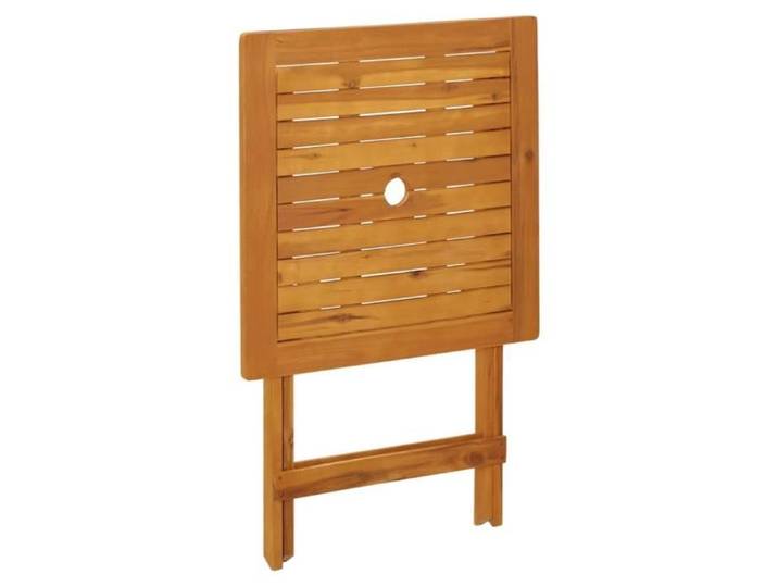 Zerodis Table pliable de jardin 60x60x75 cm Bois d'acacia solide RE388